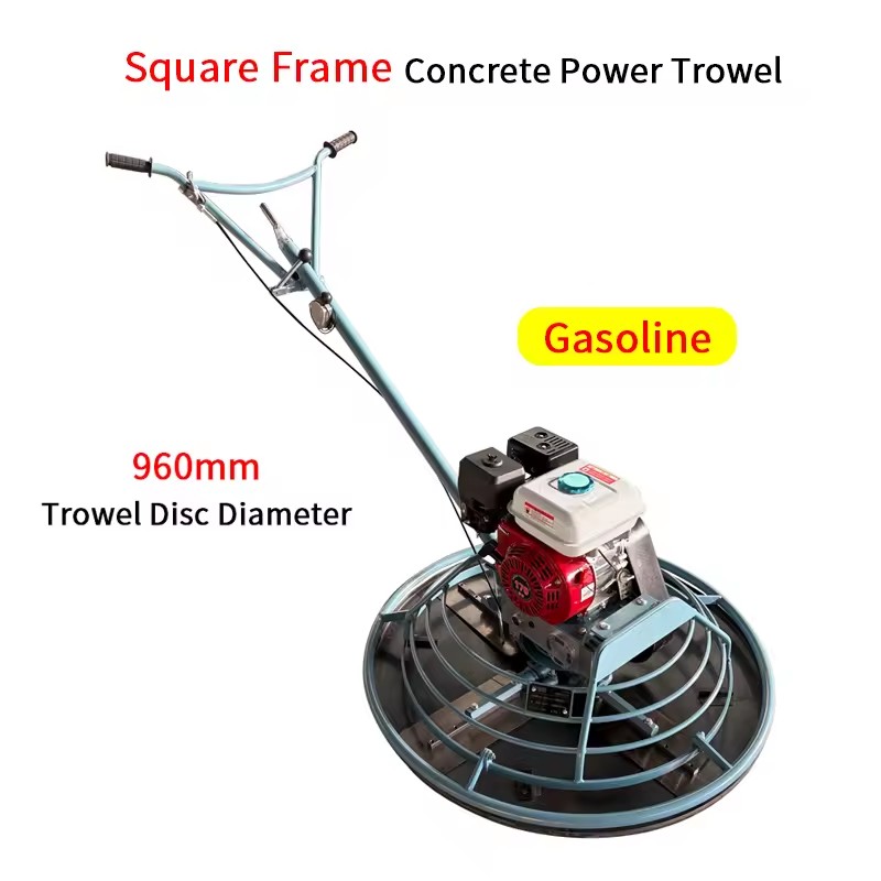 High Efficiency Square Frame 5-7HP Gasoline Concrete Power Trowel 960mm Disc Cement Floor Smoothing Polishing Finishing Machine