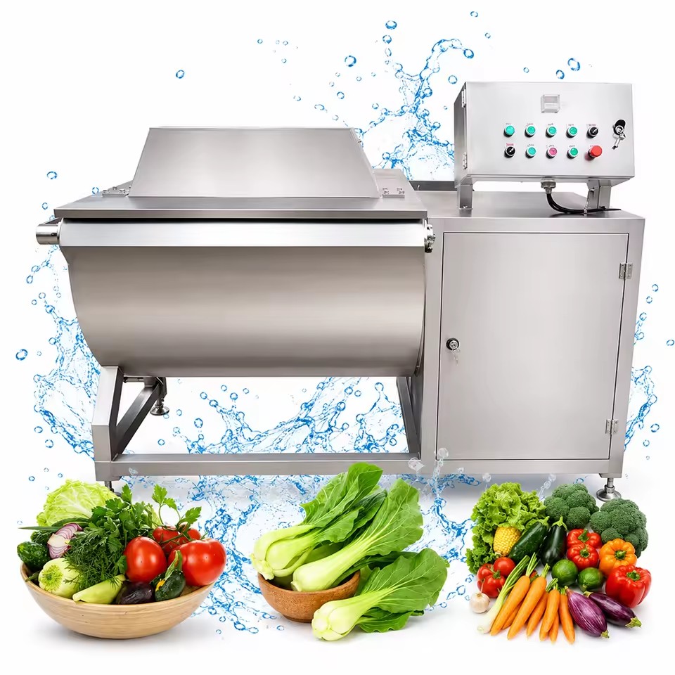 Multifunctional Tipping Vortex Fruit Vegetable Cleaner Meat Fish Washer with Vortex Cleaning System