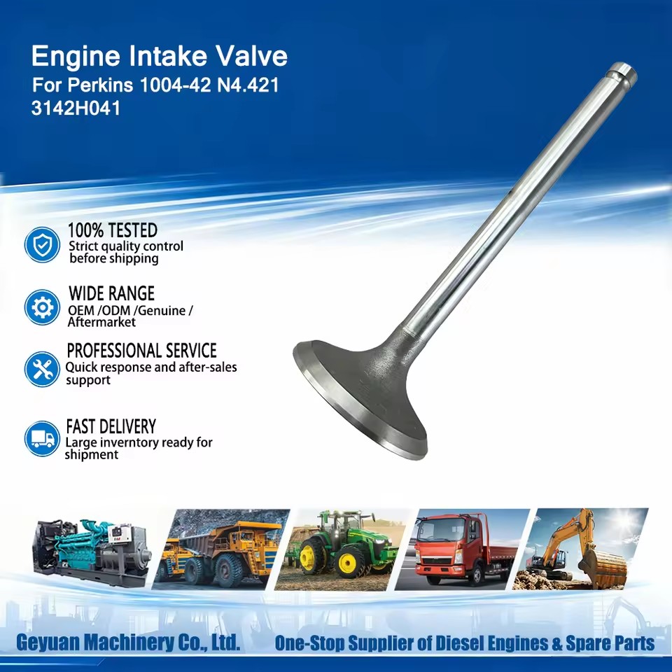 Construction Machinery 3142H041 Engine Intake Valve For Perkins 1004-42 N4.421
