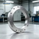 Flat Circular Connection Flange Construction Machinery Spare Parts For Powder Conveying Pipeline