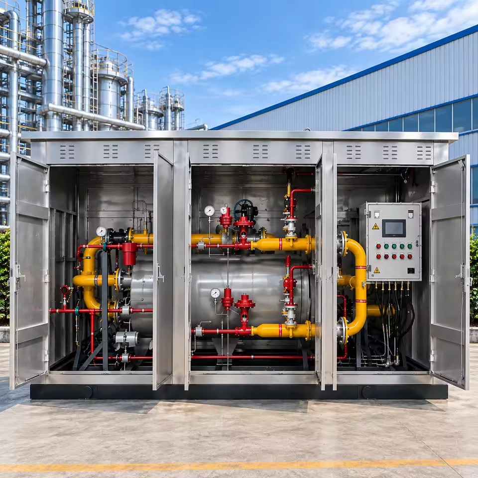 CNG Pressure Reducing Unit PRU Gas Pressure Reduction Equipment for Factory Fuel Gas Supply Line