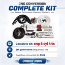 ACT Gas Car Engine System CNG Conversion Kit for 6 Cylinder Gnc Auto Gas Parts Dual Fuels Completed Kit