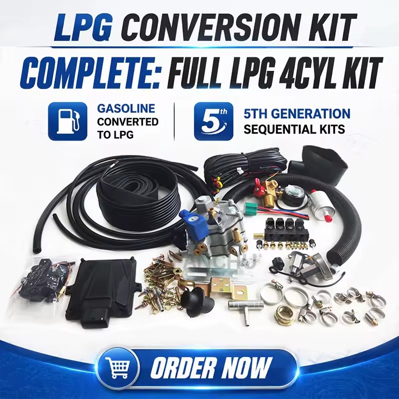 Gas 4 Cylinder Universal lpg Conversion Kit for 5th Generation Engine Multi-point Fuel Injection (MPI)