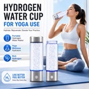 Platinum Coated SPE PEM Hydrogen Water Bottle 1200ppb Proton Exchange Membrane Water Electrolysis H2 Rich Generator