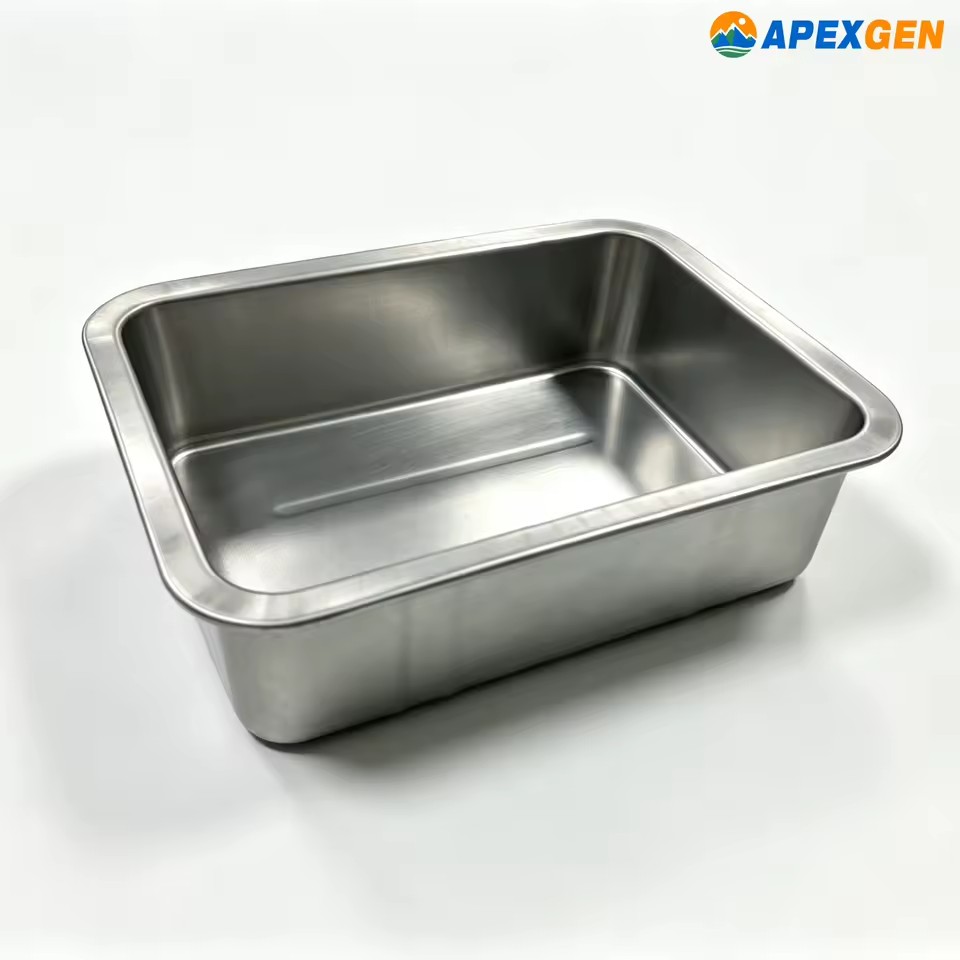 Stainless Steel Oil Drain Pan, Waste Oil Collection Tray for Gas Generator Engine Maintenance Service