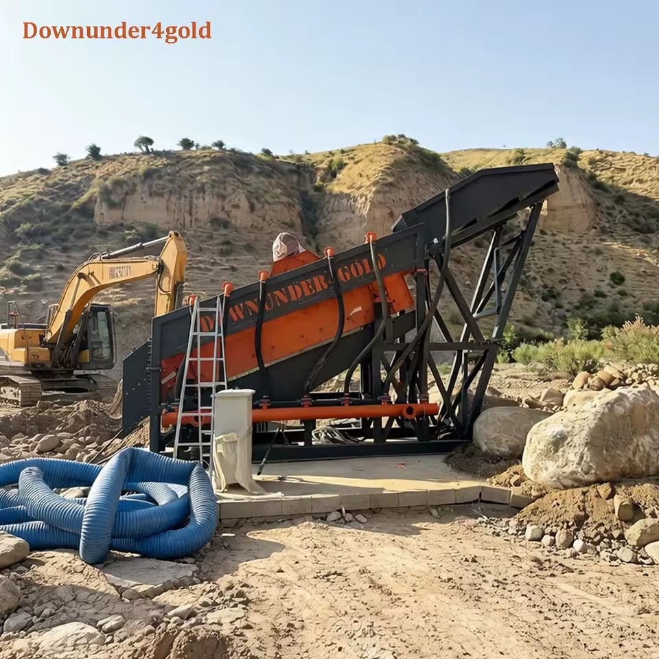Anti-abrasion Gold Shaker Large-scale Gold Wash Machine with Gold Ore Processing Equipment for Beach Sand Gold Recovery