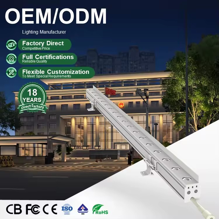 18W 24W IP65 UV Outdoor LED Wall Wash Light Led Wall Washer Lighting Equipment for Building Wash