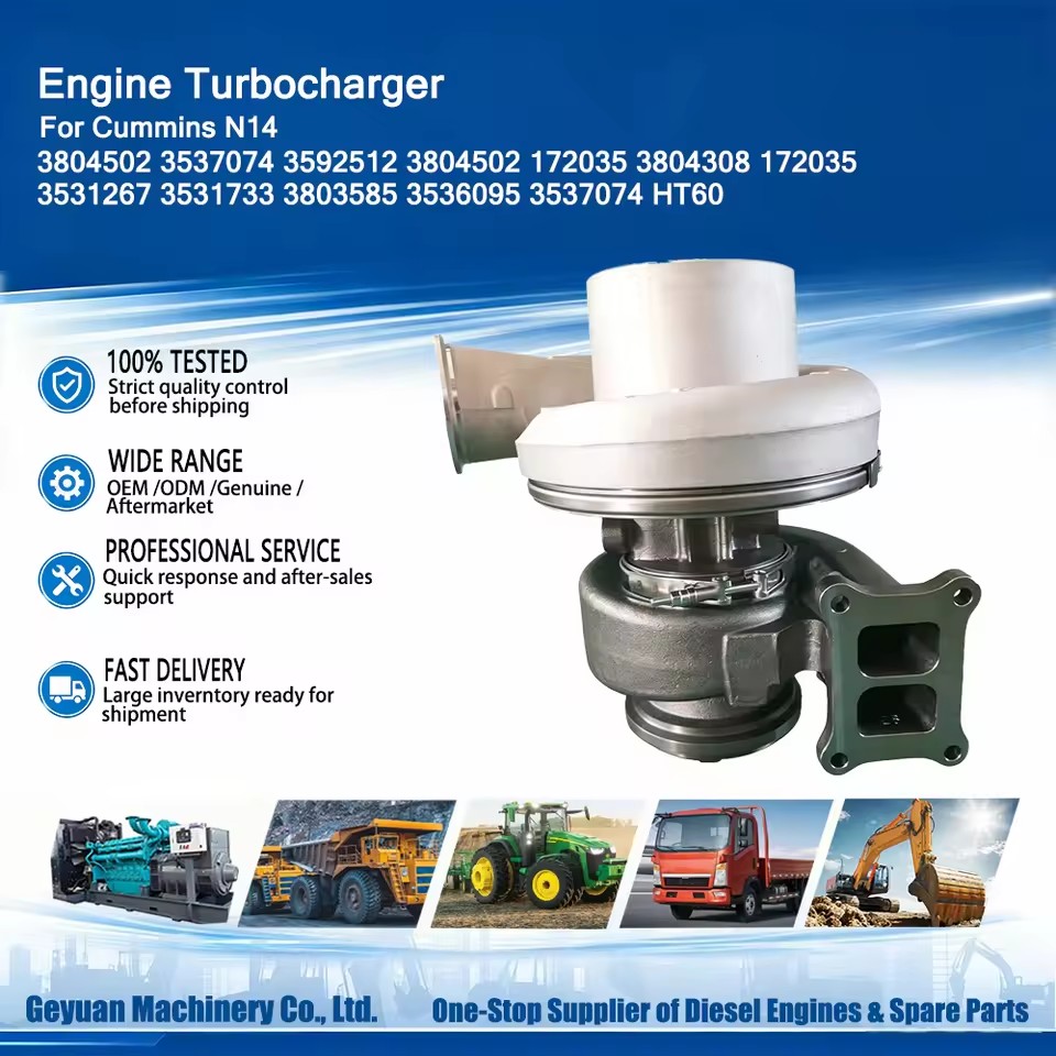 3804502 3537074 3592512 3804502 172035 3804308 172035 Engine Turbocharger For N14
