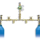 Central Gas Supply Manifold Automatic Cylinder Changeover High Pressure Oxygen Nitrogen Industrial Pipeline Distribution