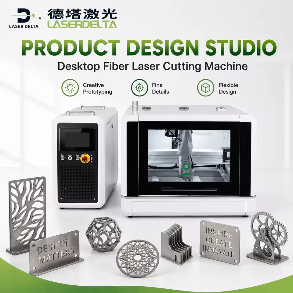 Compact Desktop Fiber Laser Cutting Machine for Small Workshop Metal Fabrication Stainless Steel Aluminum