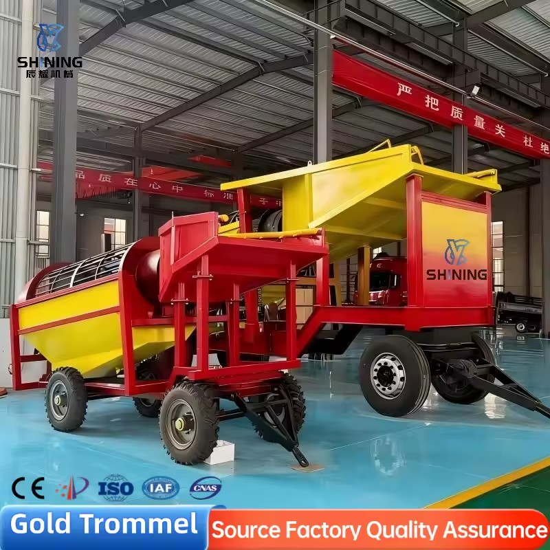 CY-50TPH Gold Washer Plant Trommel for River Mining Equipment in Africa with Durable Structure Design