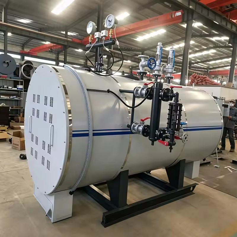 Horizontal Fire Tube Pressure 50kg/h 150kW 2.8MW Automatic Electric Steam Boiler for PLC Control for Food Processing Plant