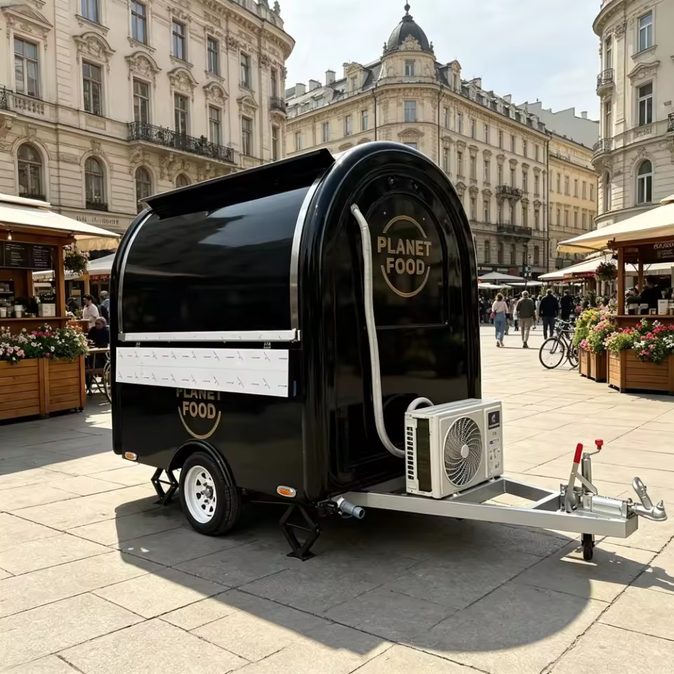 Multifunctional DOT FMVSS Certified Fiberglass Commercial Catering Coffee Food Trailer Food Truck