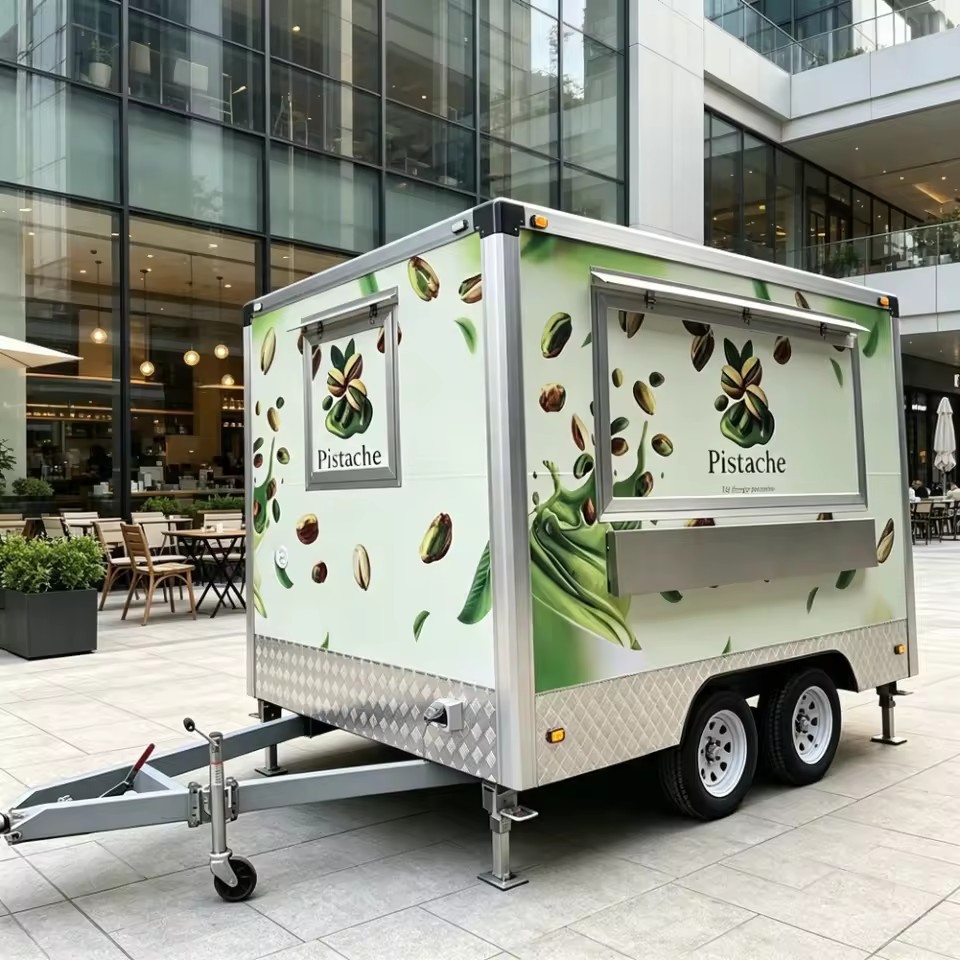 German EPR (Packaging) DOT FMVSS Certified Galvanized Sheet Chocolate Food Trucks Ice Cream Truck for Advertising