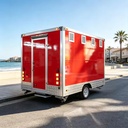 Multifunctional CE Certified Galvanized Sheet Chocolate Towable Food Trailer Hot Dog Cart for Farms