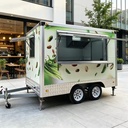 French EPR Packaging DOT Certified Galvanized Sheet Food Shop Hot Dog Cart Towable Food Trailer for Farms