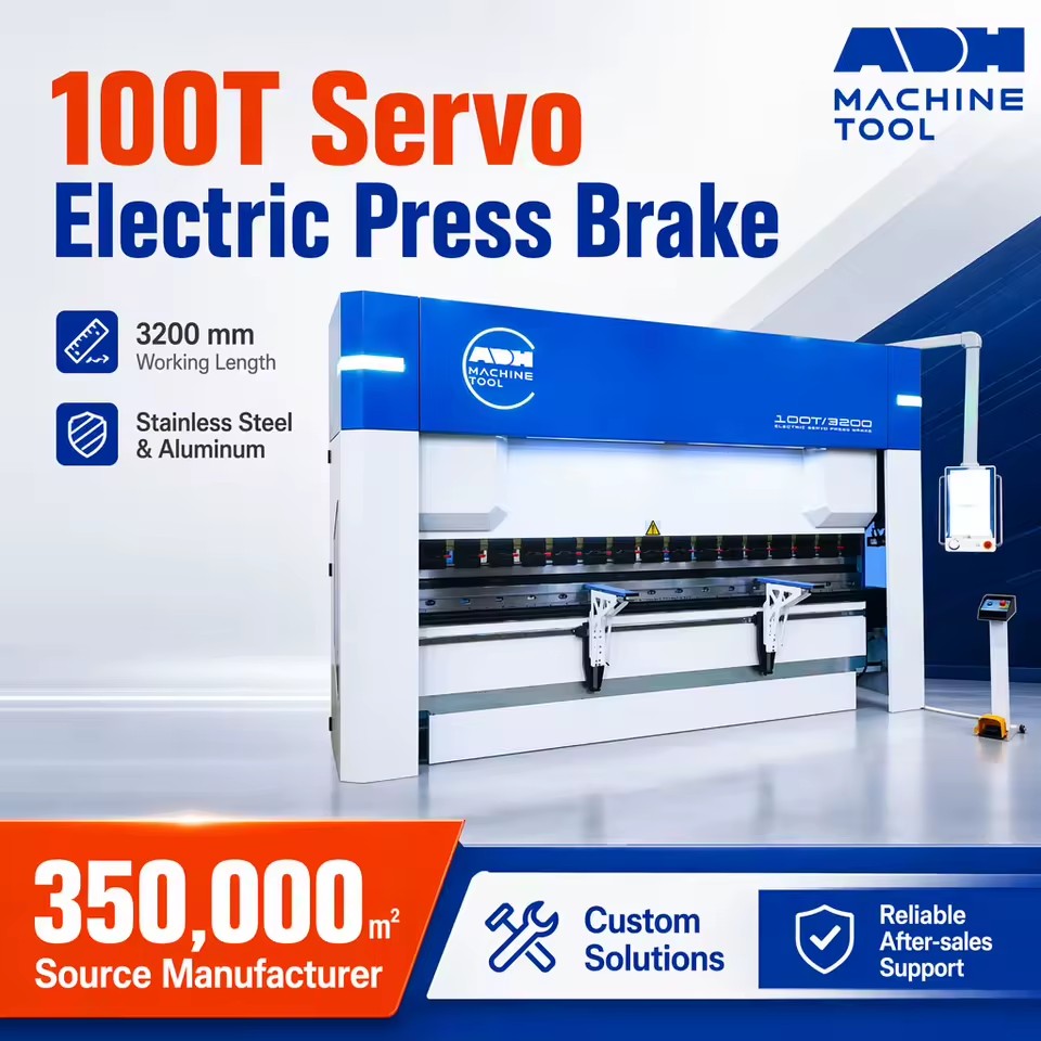 100 Ton Press Brake Electric Servo Metal Sheet Bending Machine for Stainless Steel Aluminum Processing