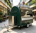 Manufacturing Plant DOT FMVSS Certified Fiberglass Retail Outdoor Use Towable Food Trailer Tow Bar Trailer