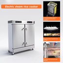 Professional Commercial Electric Twenty Four Tray Stainless Steel Rice Steamer Machine for Hotel Kitchen