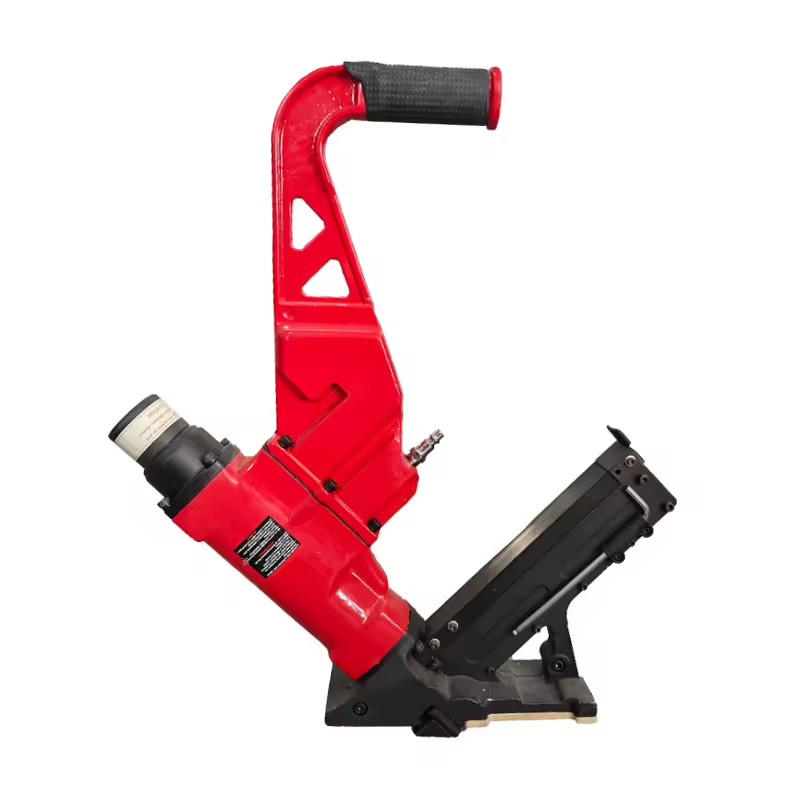 FCN51 DIY Industrial Pneumatic Solid Wood Floor Nail Gun 2 1/8in Nail Length Brushless Motor Stainless Steel Professional Set