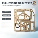 OEM Standard Diesel Engine Full Gasket Set Sealing Paper Gasket Parts for Farm Tricycle Diesel Motor Overhaul