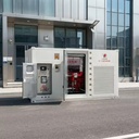 300kW Silent Canopy Tri-Fuel Generator Operates on Diesel, Gas, and Methanol for Commercial Emergency Backup Power Supply.
