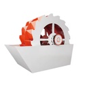 Wheel Bucket Sand Washer 200 Ton Plant Portable River Sand Washer Quarry Sand Washing Machine
