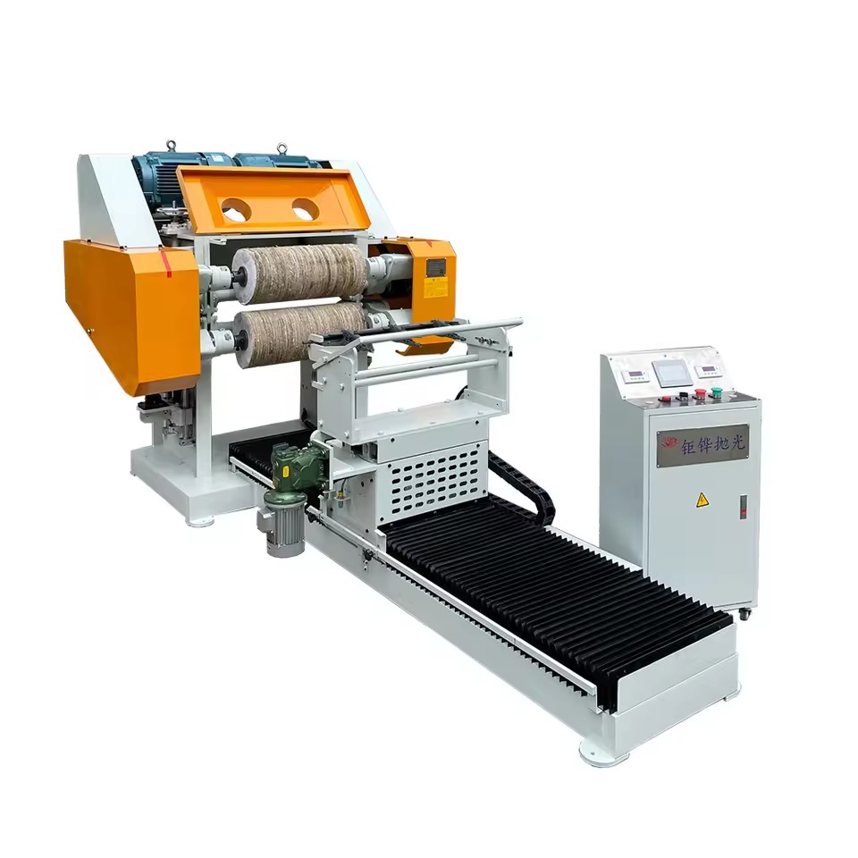 High-Efficiency Double-side Metal Mirror Finisher One-pass Synchronous Polishing Machine for Stainless Steel Swords & Flat Tools