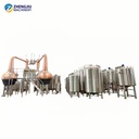 ZJ 1700+2000L Copper Pot Still and Brewing Fermentation Equipments for Distillery Turnkey Project Service