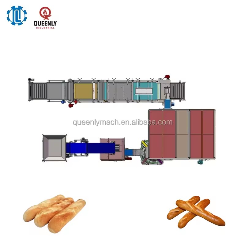 Fully Automatic Stainless Steel 304 Bread Production Line with 3000 Pcs/h Capacity for Commercial Bakery