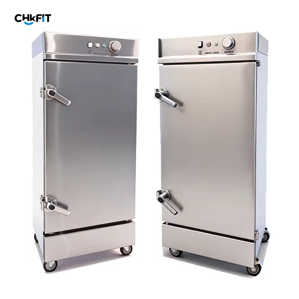 Factory Direct Commercial Electric 12 Tray Stainless Steel Rice Steamer Cabinet for Restaurant Kitchen