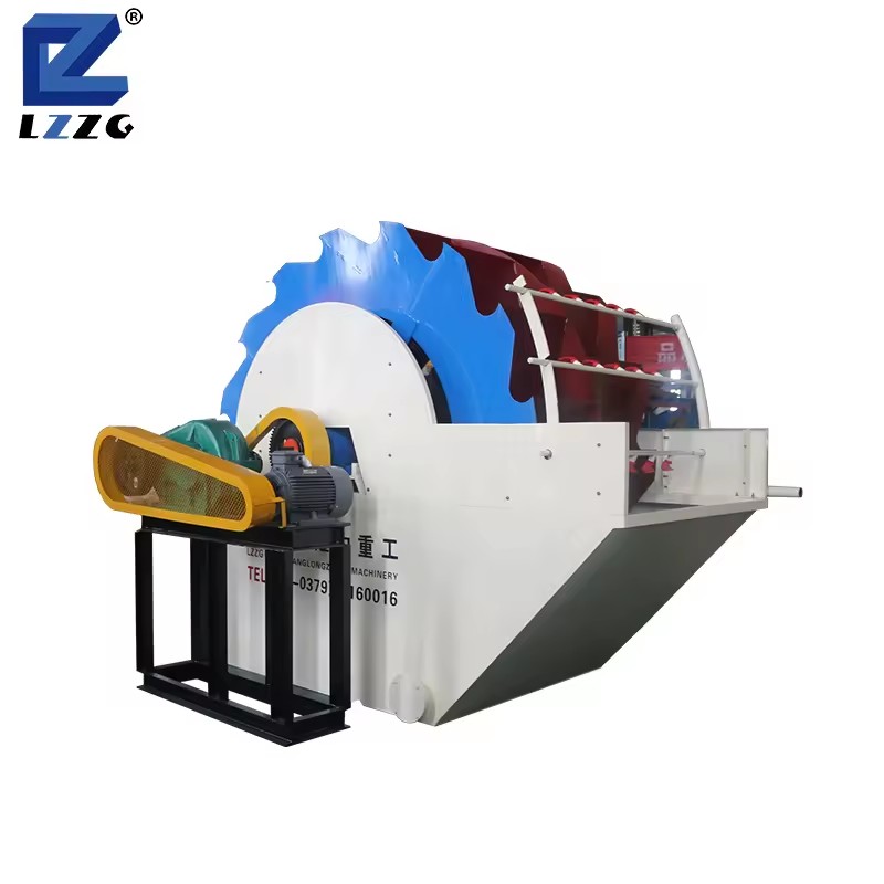 Hot Sell LZZG Brand Low Water Consumption 30-200t/h AC Motor Bucket Wheel Sand Washing Machine with Best Price