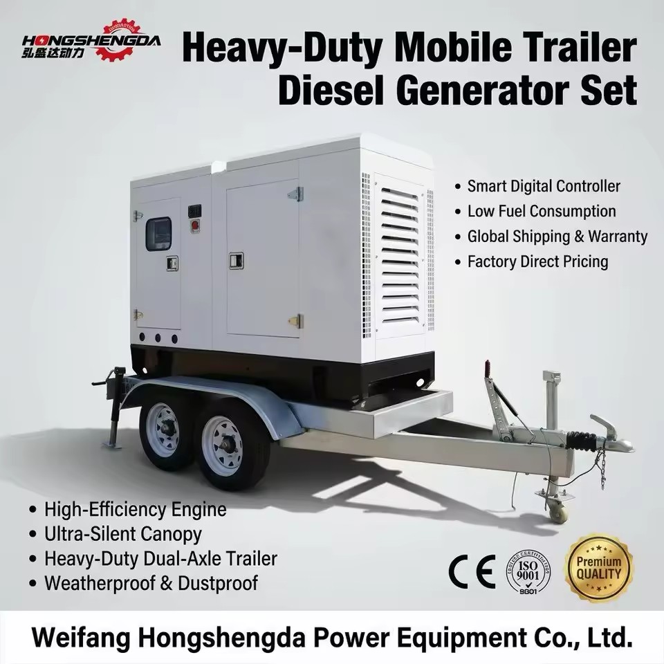 Authorized Cumminss Diesel Generator 20kw 30kva 40kva 50kva 100kva 150kva Trailer