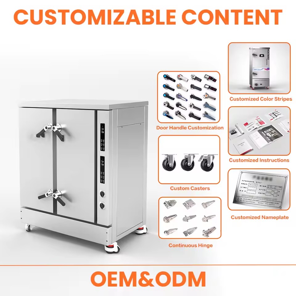 High Quality Commercial Electric 24 Tray Large Food Steamer Rice Steamer Machine for Central Kitchen