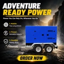 25kva 30kva 40kva 50kva 60kva diesel Generator 100kva 150kva 200kva 250 Kva with Portable Tralier