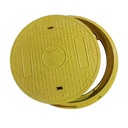 BMC Composite Resin EN124 Standard Round Smooth Surface Manhole Cover Multi-Diameter Options for Road Traffic Safety