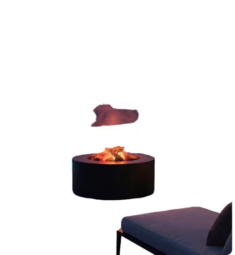 Round Water Fireplace Remote Control Factory Price