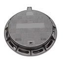 EN124 Ductile Iron C250 Black Engineer Grade Septic Tank Covers Water Tank Well Cover Hinged Manhole Cover Screw Lock Black