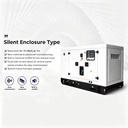 Diesel Generator Set 53.6kVA Silent Canopy Portable AC Three Phase Remote Start Diesel Engine