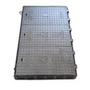 Customizable Sizes Ductile Iron Heavy-Duty Black Square Anti-Theft EN124 Standard Manhole Cover for Road Traffic Safety Drainage