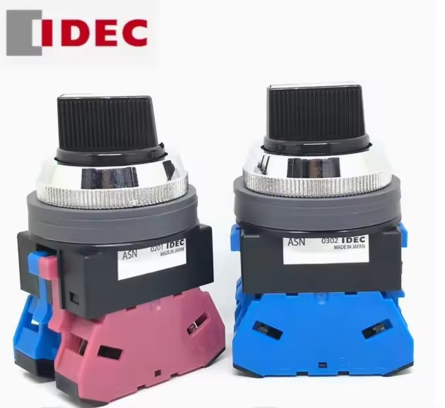 IDEC ASN210N 2-Position Maintained Selector Switch, 1NO, 30mm Plastic IP65, Panel Mount for Pump & Fan Control