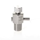 Manual Stainless Steel Exhaust Valve with Needle Structure Male Thread Bleed Valve Working at 10000psi Pressure