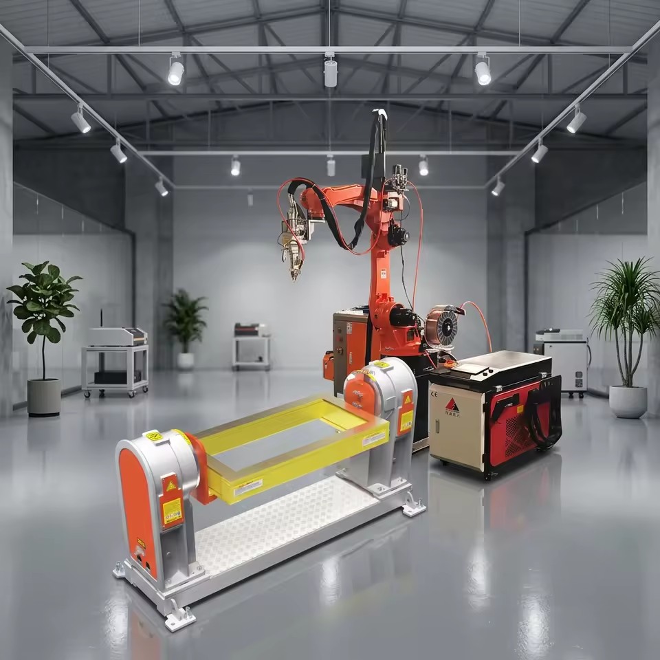 Industrial Robotic Laser Welding Machine Robot Arm 2000mm Welder with Seam Tracking for Steel Aluminum Auto Parts Hardware Pipe
