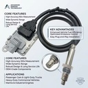 12V TB Nox Sensor A0091530728 Designed for Detroit DD16 Freightliner Cascadia Diesel Exhaust Gas Control 12 Months Warranty