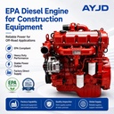 Extreme Duty KMS KTA50 Diesel Engine V16 1760KW EPA Certified 4-Stroke Water Cooled for Mining Transport Energy Supply