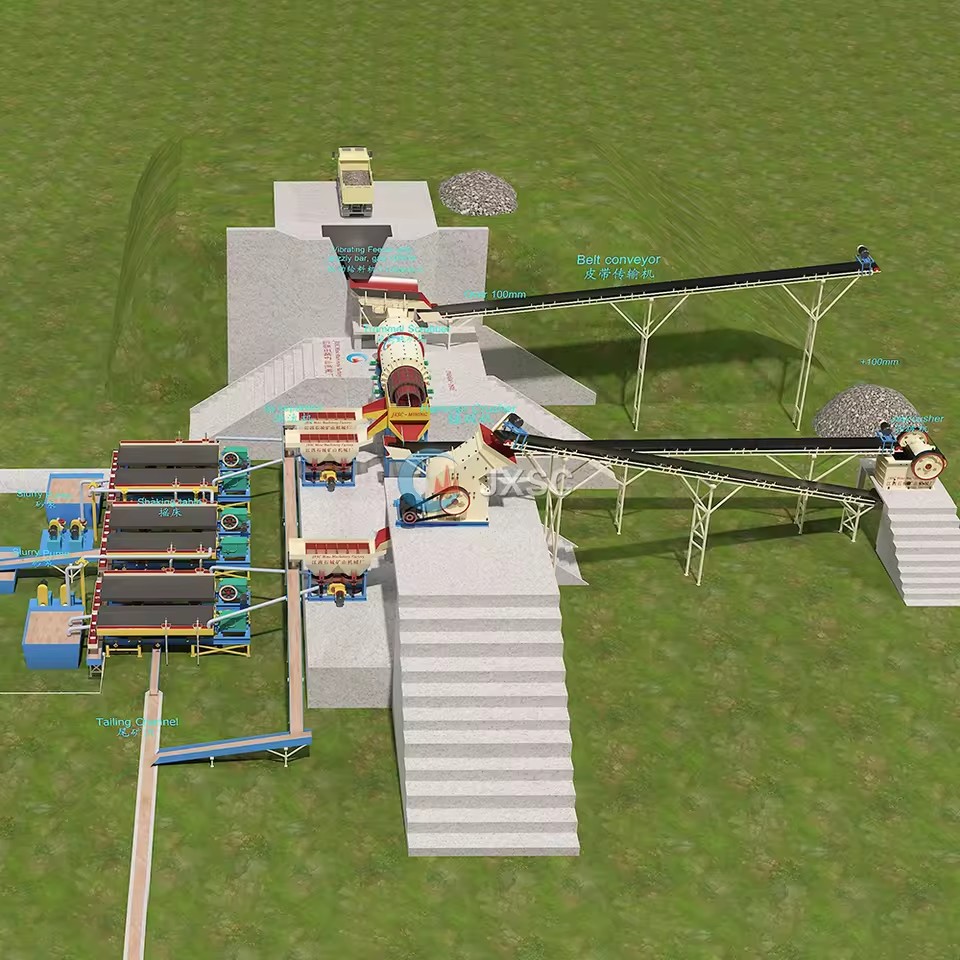 Africa 100tph Mineral Processing Coltan Mining Processing Plant