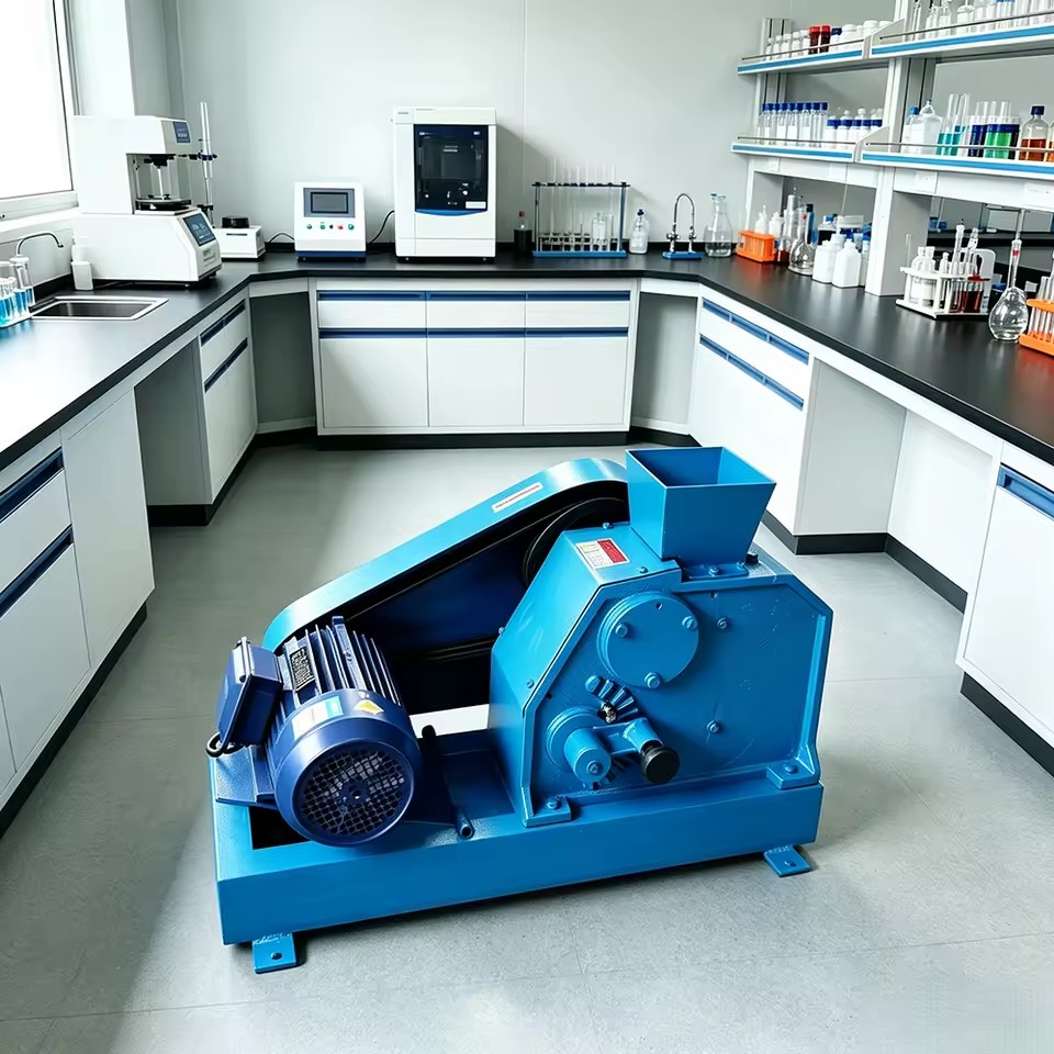 PE100*60 High Efficiency Laboratory Jaw Crusher 0.5TPH Mini Rock Crusher for Ore Stone Rock Sample Test Preparation Processing