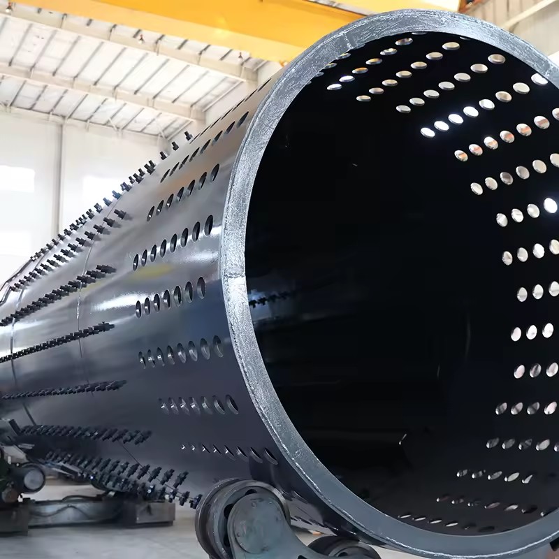 Industrial Stainless Steel Rotary Dryer with PLC and Gear Components for Sand Coal Mineral Slurry Drying (1-50 TPH Capacity)