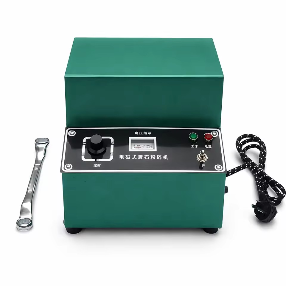 DF-4 Electromagnetic Ore Pulverizer Sample Grinder Laboratory Mineral Rock Crusher for Geological Mining Metallurgical Analysis
