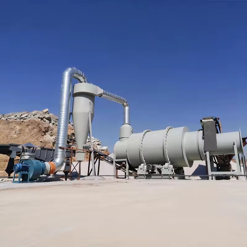Three-cylinder Rotary Drying Machine Five-year Warranty Energy-saving Industrial Rotary Drying Machine for Mineral Materials